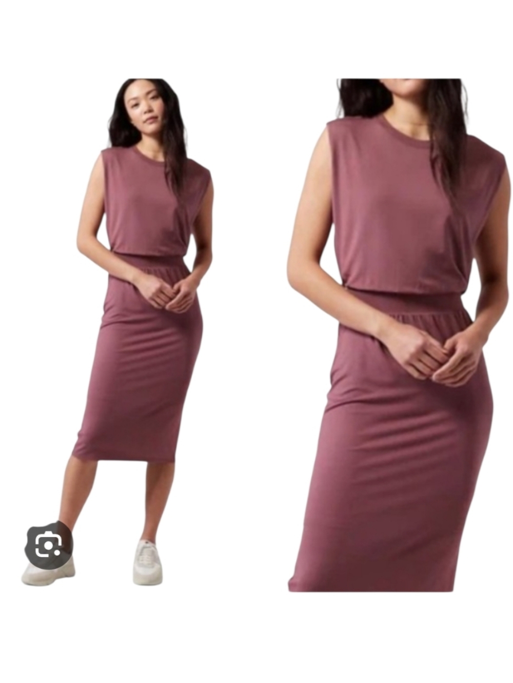 NWT Athleta Santorini Cinch Midi dress - M.        A29